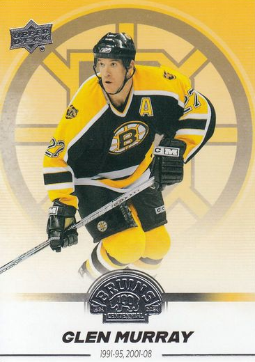 řadová karta GLEN MURRAY 23-24 UD Boston Bruins Centennial číslo 44